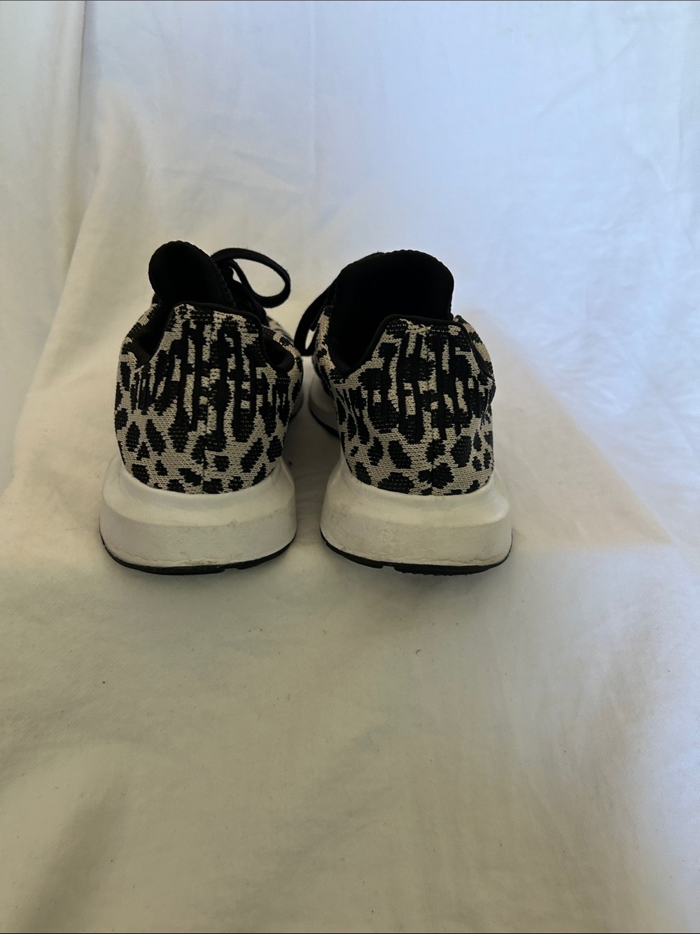 adidas Women’s Black and White Patterned Sneakers - Picture 3 of 4